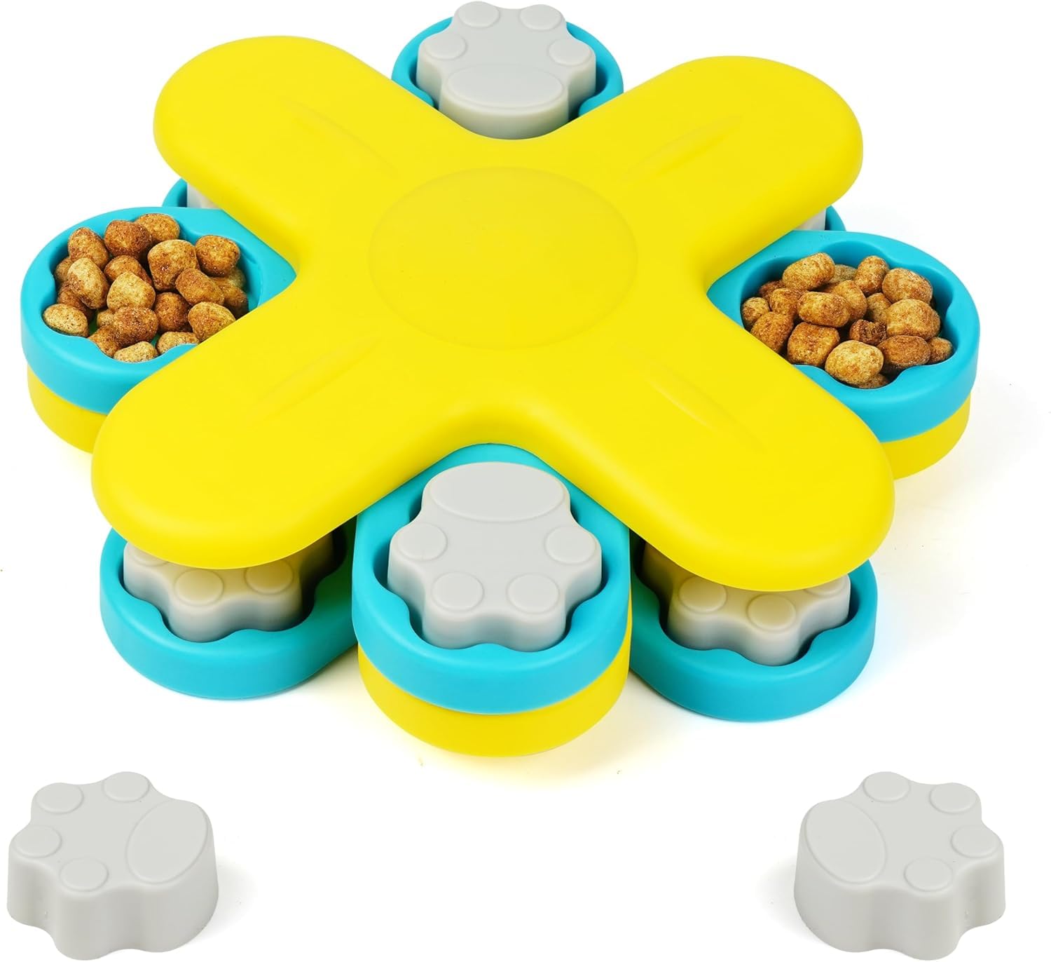 Shopanix Dog Toy Slow Feeder Puzzle – Interactive Treat Dispensing Dog Toy for Small Dogs & Puppies, Mental Stimulation & Boredom Relief, Dog Enrichment Toy
