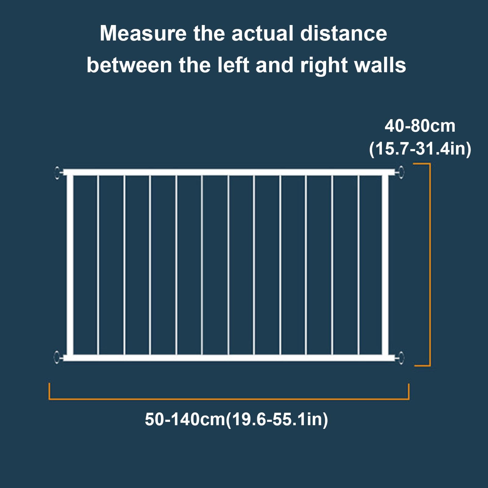 Barras De Seguridad para Ventanas Sin Taladrar, Protección Ajustable | Barrera Para Ventanas Con Montaje A Presión Que Evita Caídas; Cuenta Con Un Marco De Perfil Ovalado(Height 50cm,L55cm)