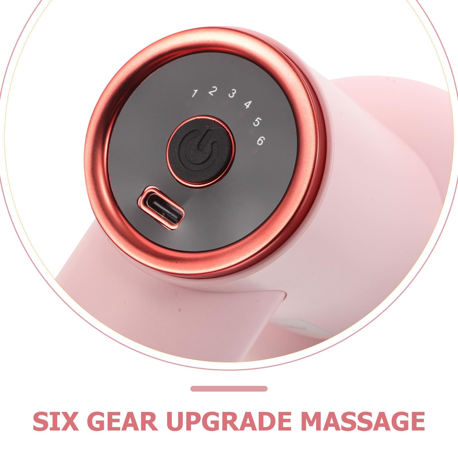 Masajeador de Viaje Rodillo de Masaje de Cuello Portátil Compacto de Abs Rosa para Viajes para Hombres y Mujeres