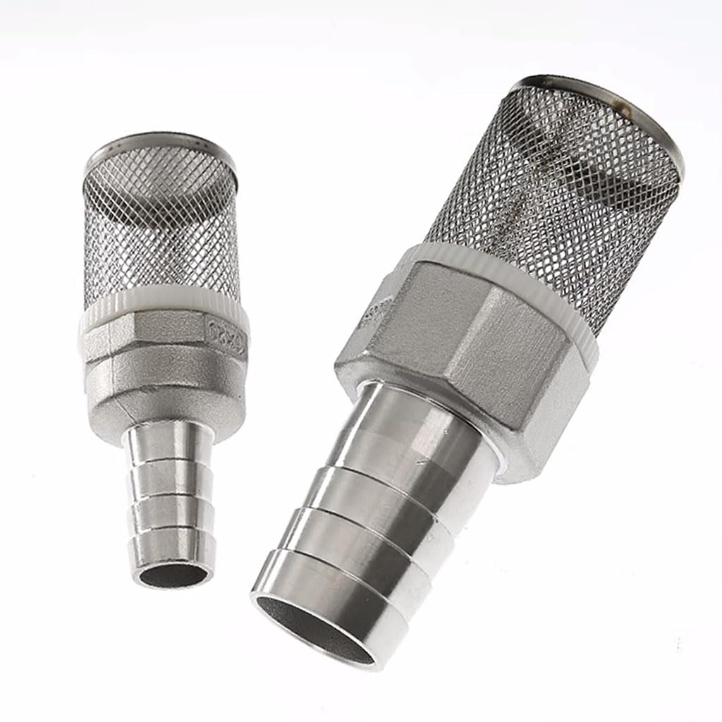 Filtro para Bomba de Agua, Filtro de Manguera 6/8/10/11/12/13/14/15/16/19mm, Tubo riego for jardín, Bomba Lavado Coche Acero Inoxidable, 1 ud(8mm)
