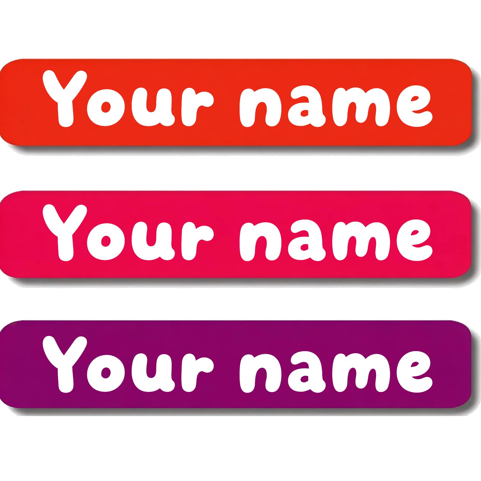 Personalized Waterproof Name Stickers for Kids, Washable Clothing Labels, Durable Name Tags for School, Kindergarten, Lunch Boxes, Books, Toys – Ideal Back to School（Pink Series）