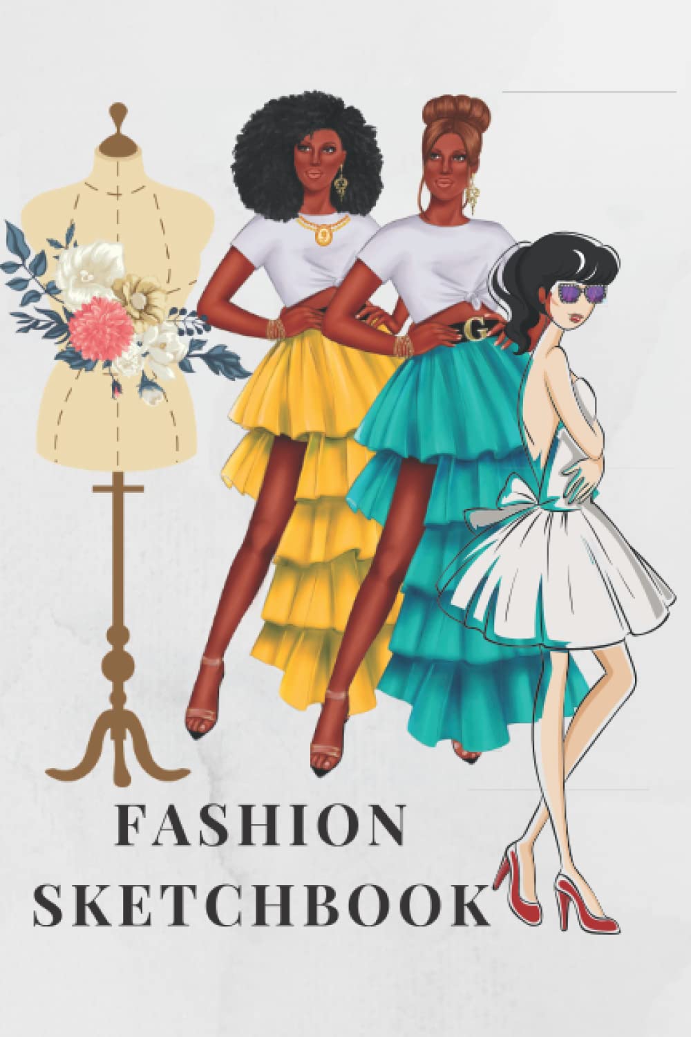 Fashion sketchbook: Figure Templates in Varied Poses To Bring Your Inspiration and Creativity to life