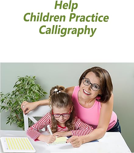 Miniatura 5 de Paquete de 2 papeles de escritura para principiantes, papel de escritura de nivel 1 con líneas y papel de escritura de práctica resaltado amarillo