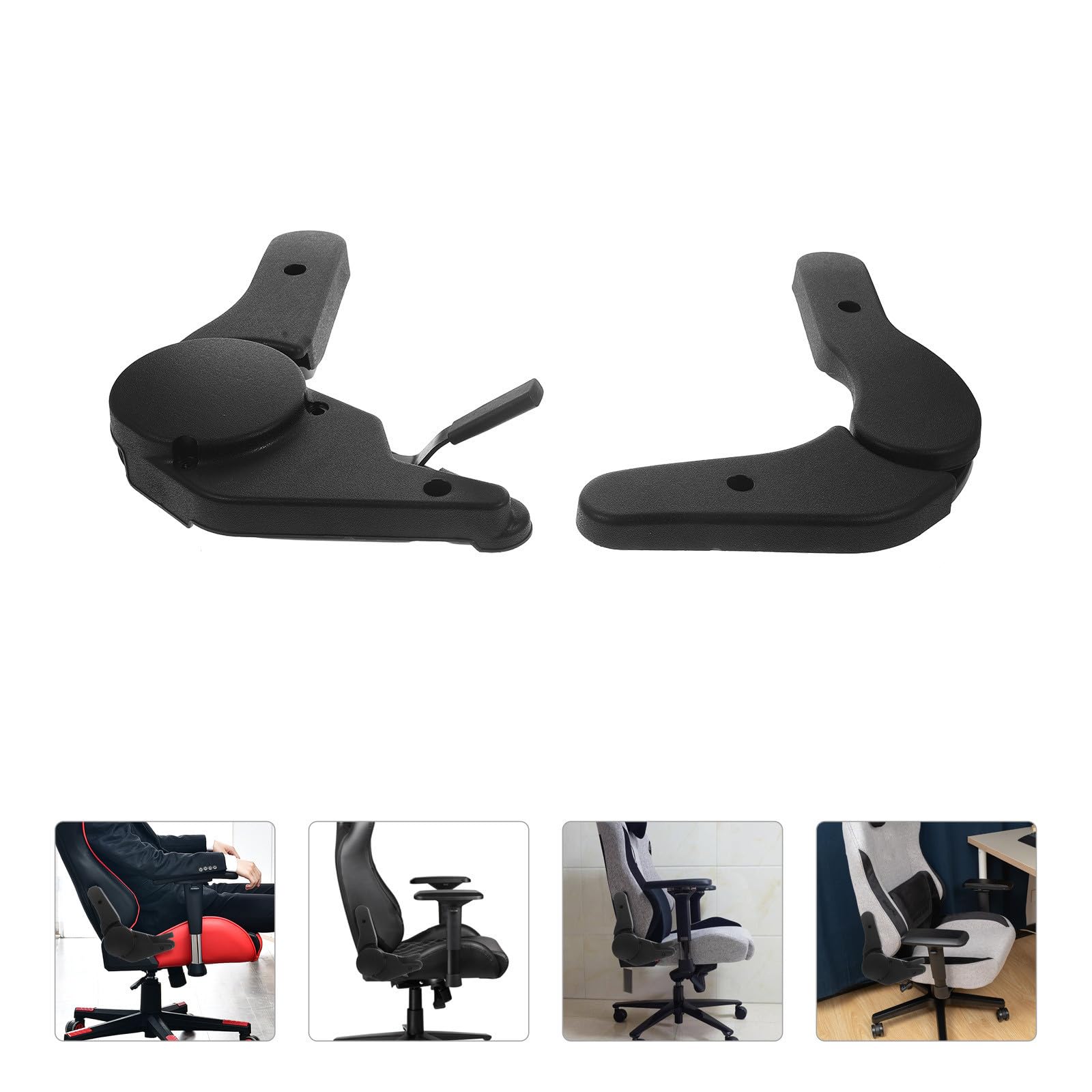 Happyyami Verstellbarer Rückenlehnenwinkel für Gaming Stuhl und Rennsitz 180 Grad Einstellbar Robustes Metall und Abs 1 Satz Zubehör für Ergonomischen Bürostuhl