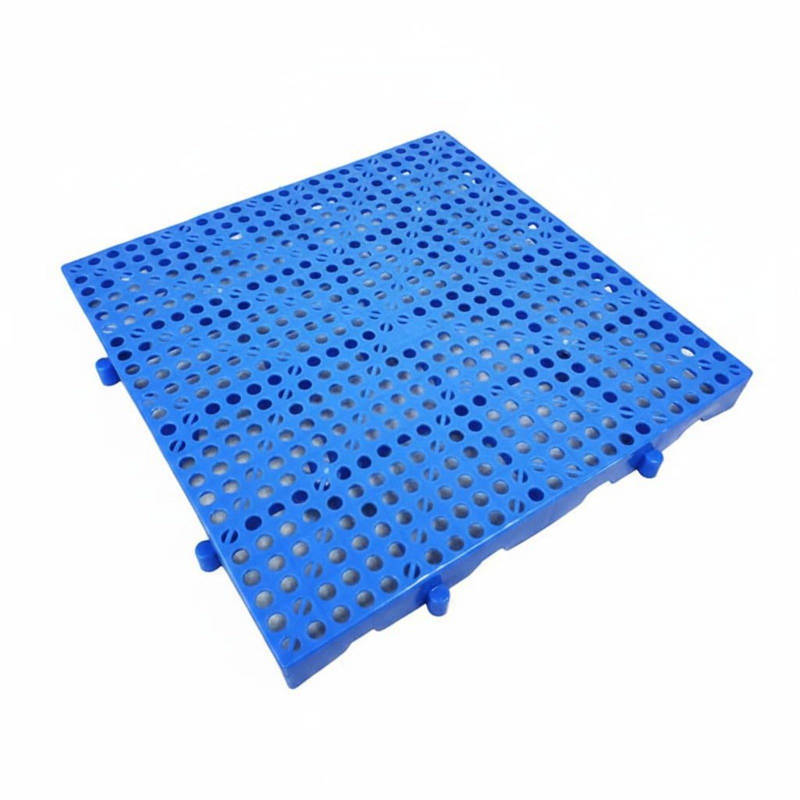 Tablero de Plástico Antihumedad Diseño Transpirable Baldosa de Rejilla Encajable Extra Grueso Suelo Modular para Almacén, Sótano, 500-500-50mm