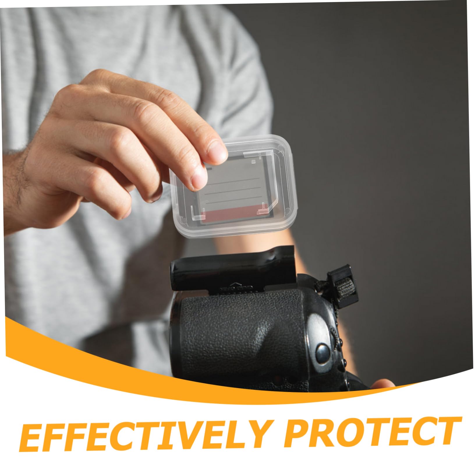 OSALADI 20pcs Memory Card Storage Box Case Holder Organizer for Cards Compact Design for Travel Home Use