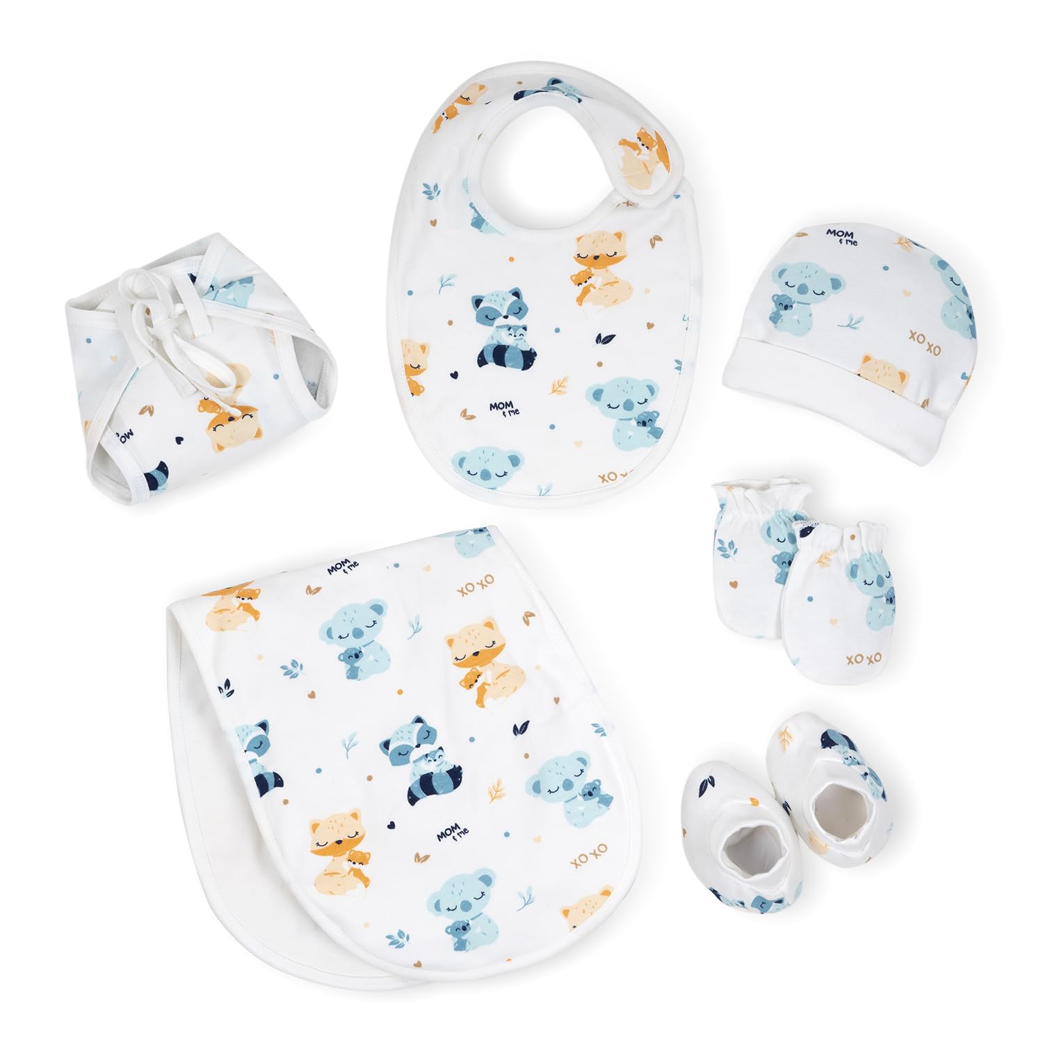 TIDY SLEEP Baby Gift Set for New Born - Skin-Friendly Newborn Essentials - Ideal Gifts for NewBorn Baby – Unisex Clothing - 0-3 Months – 5 Pieces Baby Gift Hamper-picture-10