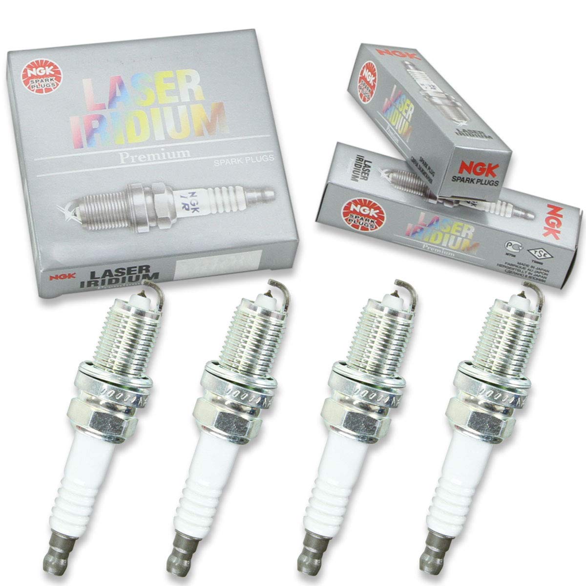 Amazon Com 4 Pcs Ngk Laser Iridium Spark Plugs For 2005 2012 Toyota Corolla 2 4l 1 8l L4 2 4l Engine Kit Set Tune Up Automotive