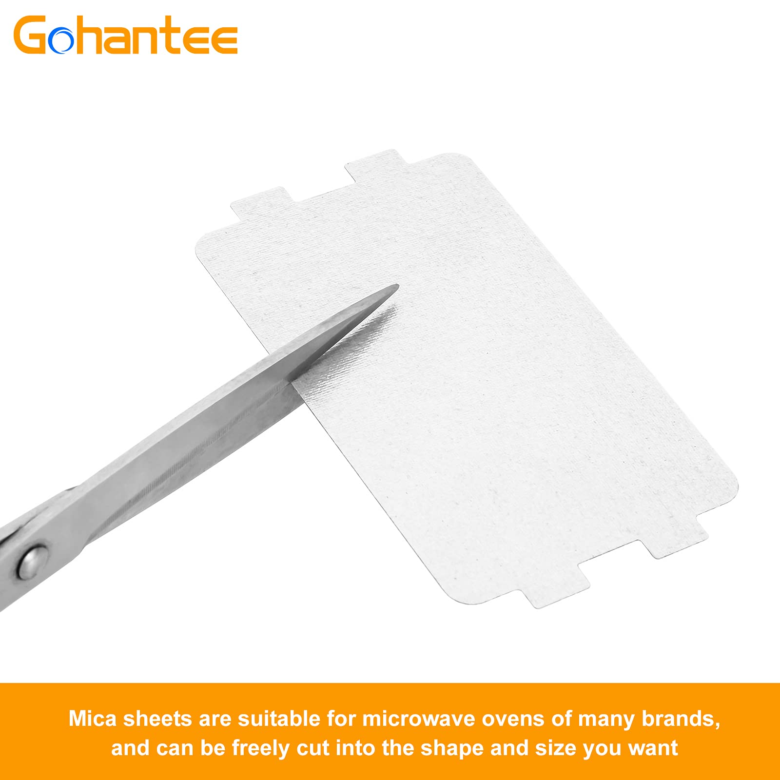 10 Piastre In Mica Per Microonde Gohantee - 5 Pezzi 10.7x6.4cm E 5 Pezzi 10.8x9.9cm, Ricambio Protettivo - Foto 4