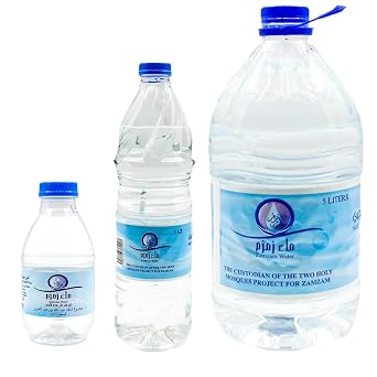 Natural Holy Water, From Mecca Saudi Arabia, Organic Pure Water for Ramadan and Umrah, 100% Authentic, 6.25 Lt - 211.34 fl oz