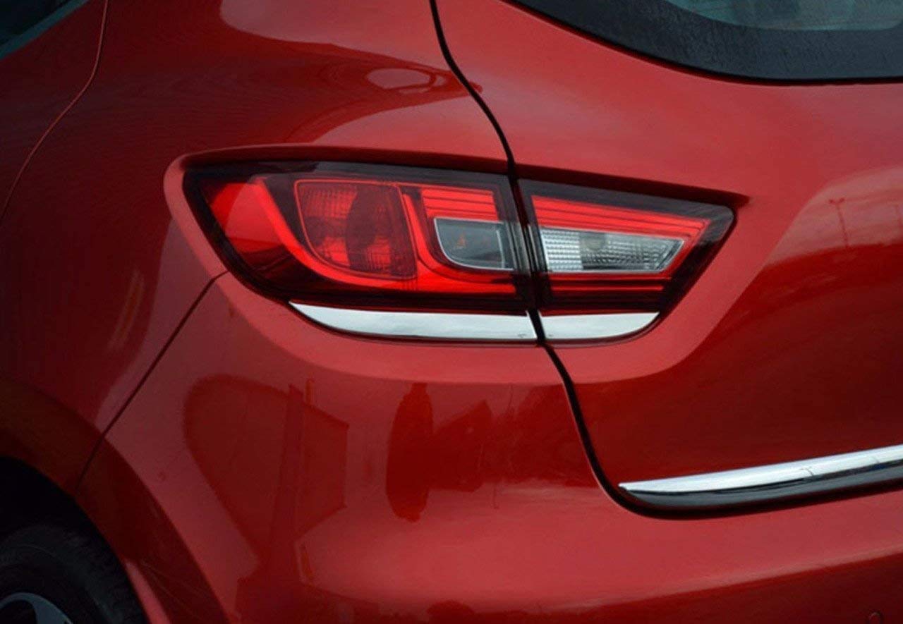 Luz Trasera Cromada Para Renault Clio (2012-2019) - Pack De 4 Piezas, Acero Inoxidable, Fácil Instalación