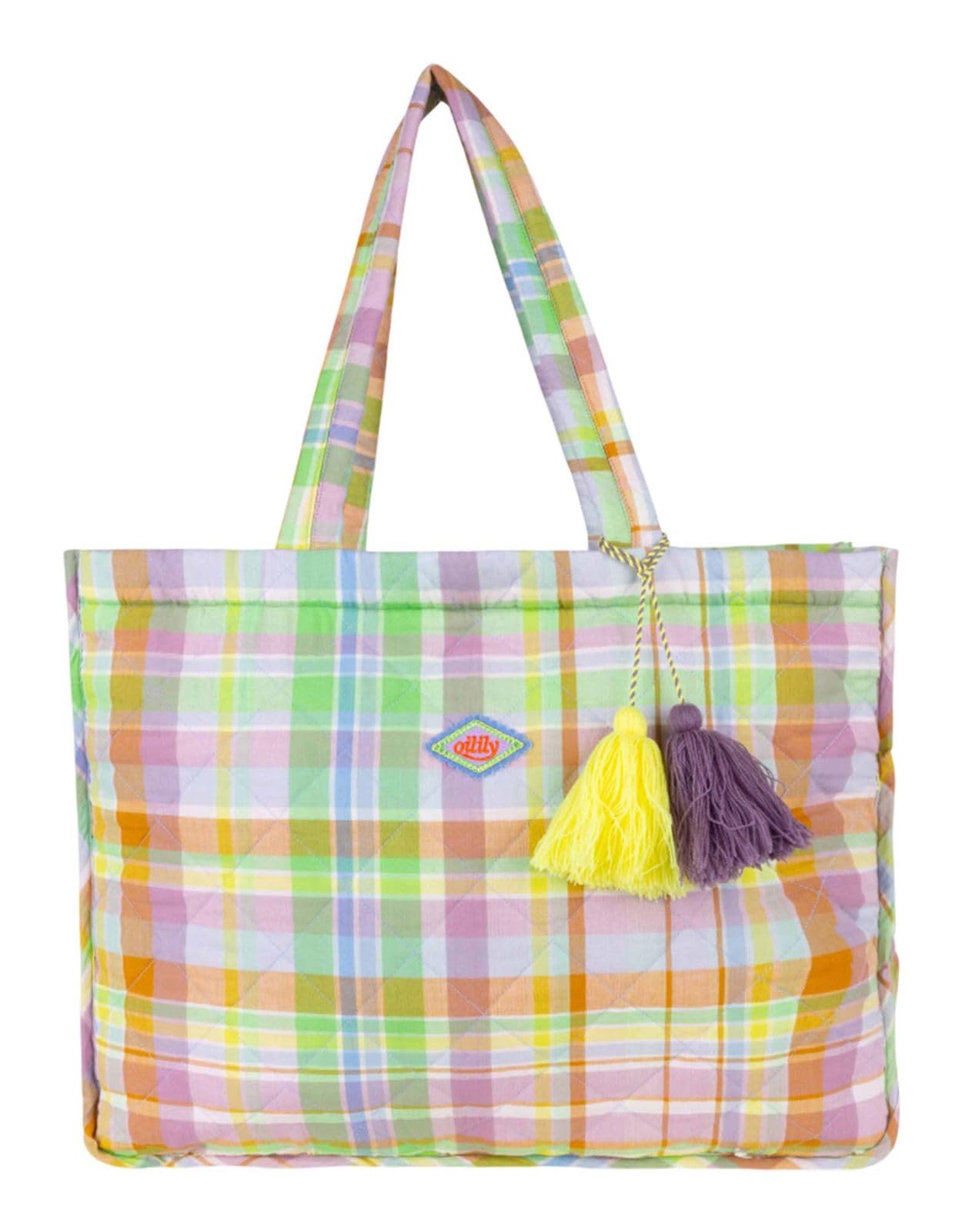 Oilily Schultertasche Sanny Shopper Buckthorn Brown bunt Fashion