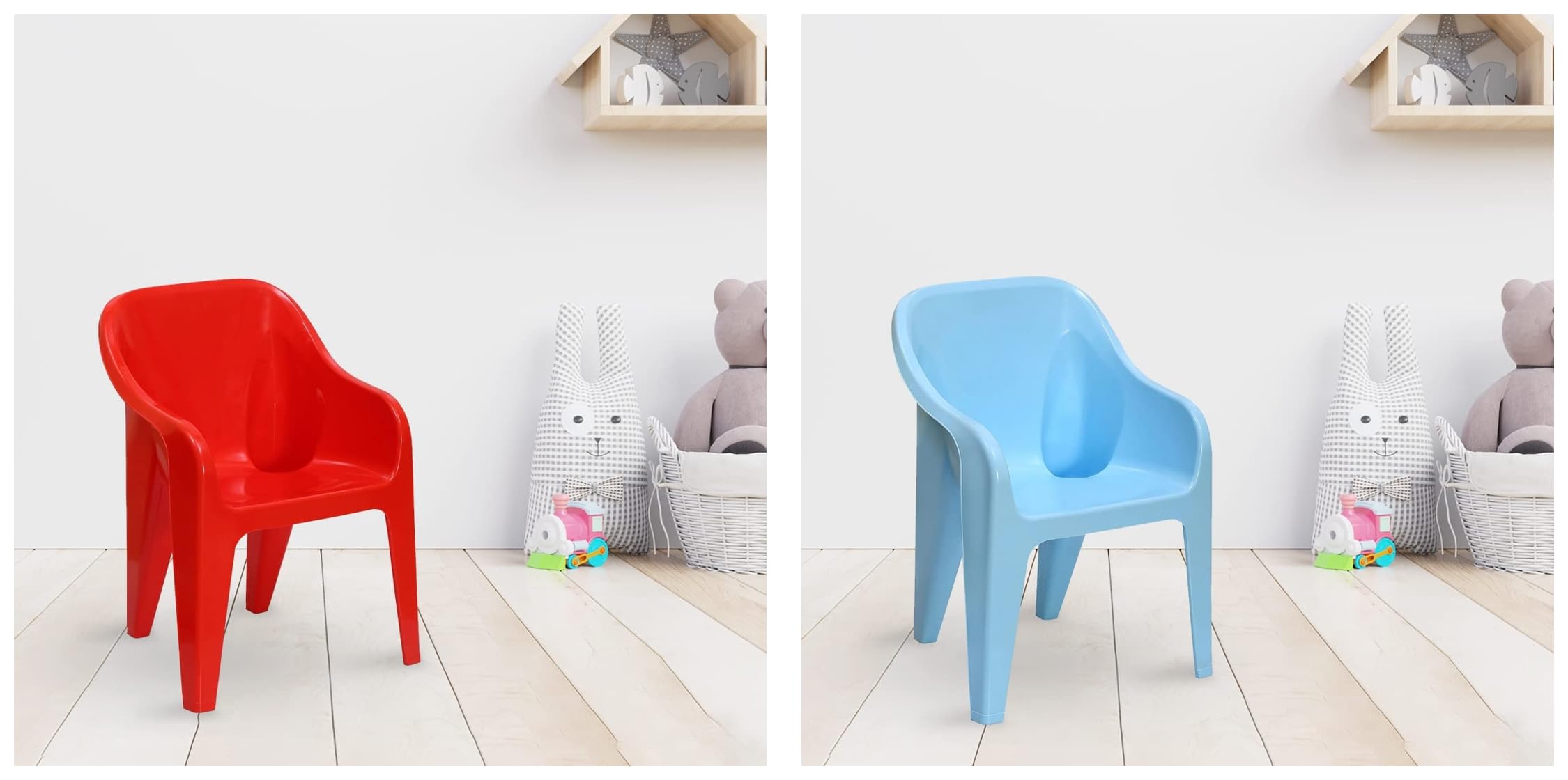 Nilkamal Plastic Eeezygo Baby Chair Modern and Comfortable with Arm and Backrest,Blue Plastic Eeezygo Baby Chair Modern & Comfortable with Arm & Backrest |Red-image-30