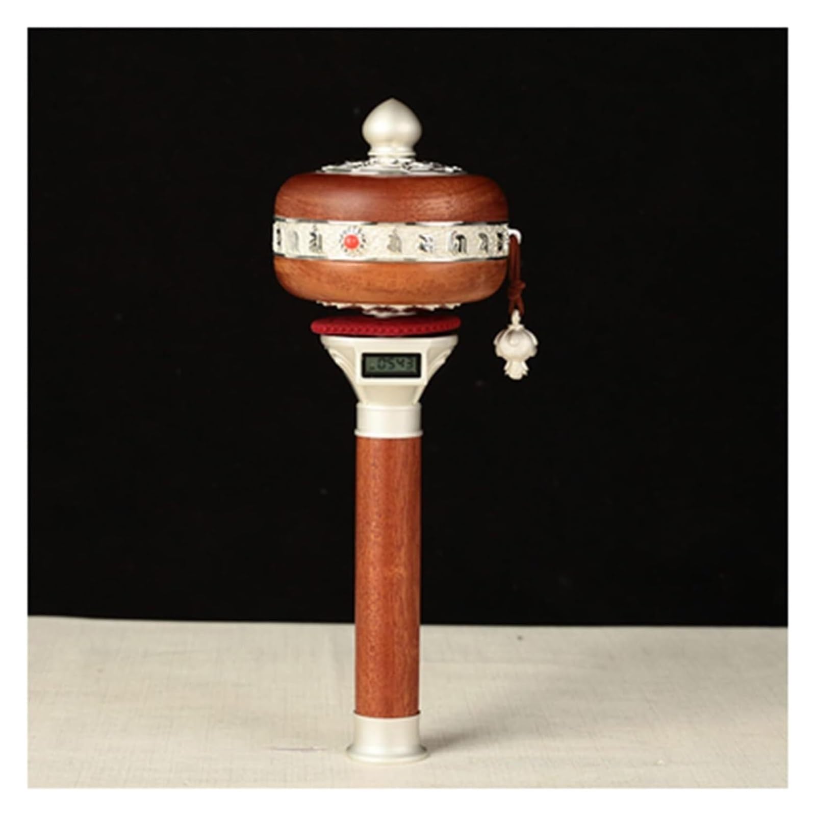 GDHKDDFL Compact portable prayer wheels, Cranking Buddhist Prayer Wheel Alloy Tibetan Buddhism Six Words Mantra Hand