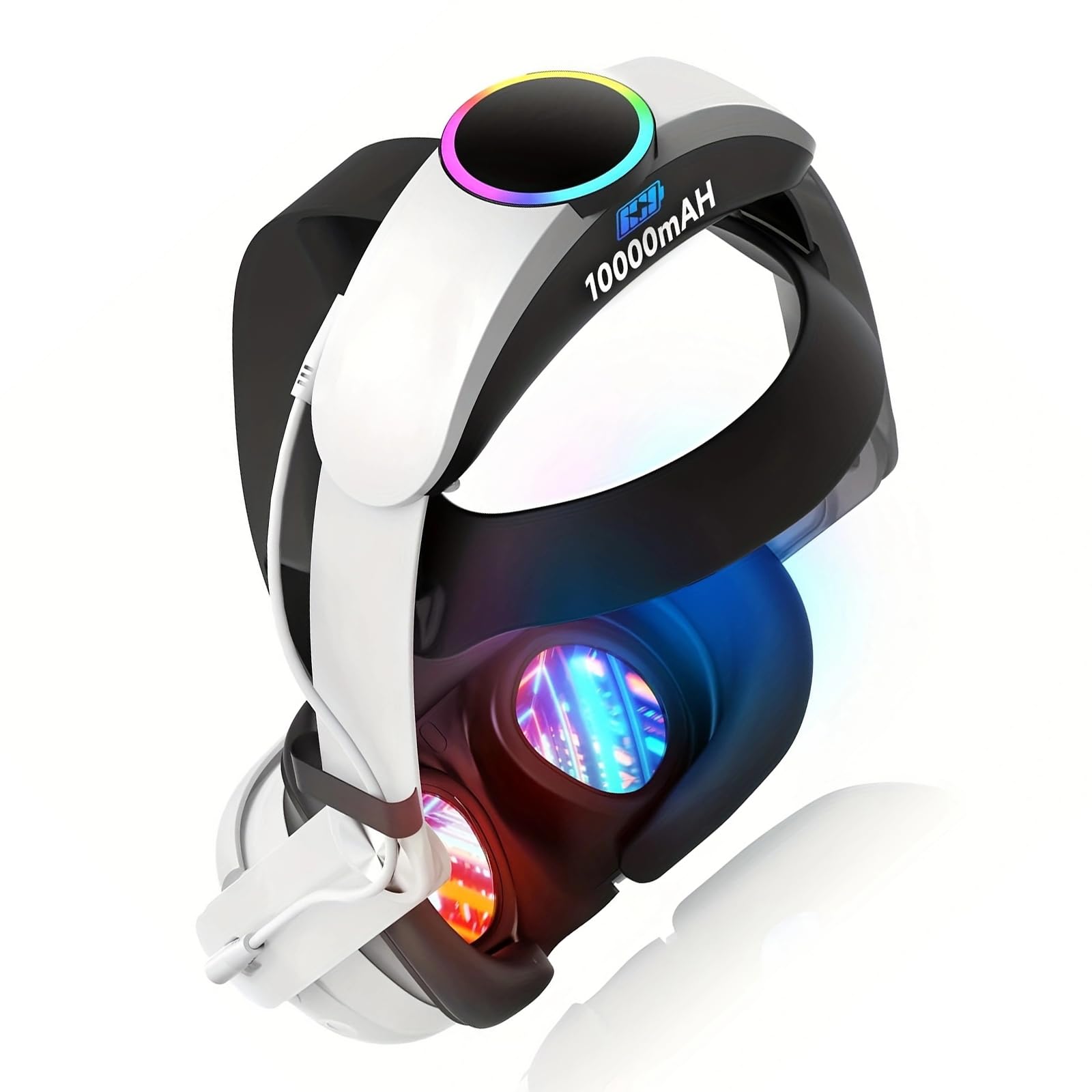 Capacità 10000mAh Ricarica rapida Cuffie per gestione termica Backup di potenza Design ergonomico Accessori indossabili Cuffie per realtà virtuale Pacchetto batteria