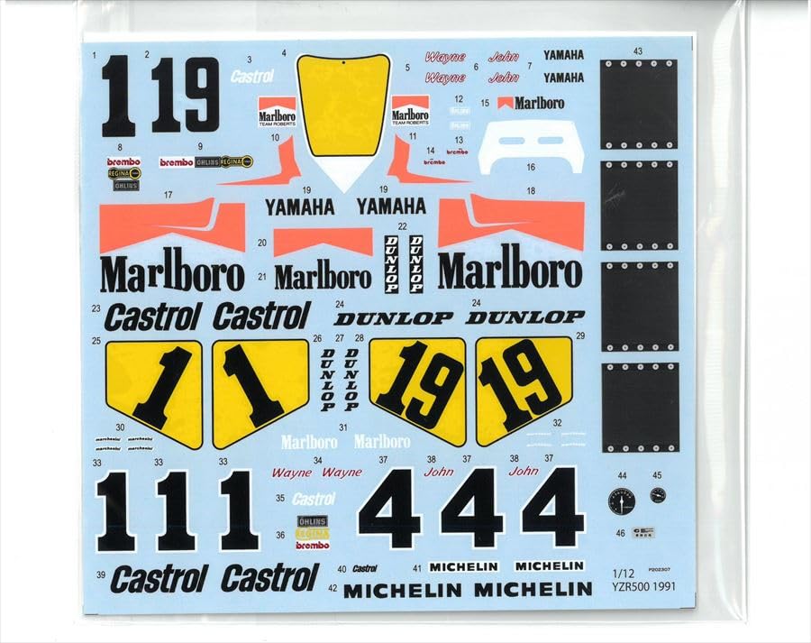 Amazon | barchetta1/12 YZR500 World Champion 1991 TRANS KITS