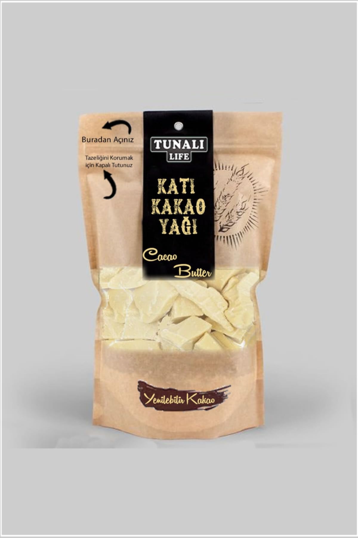 Katı Kakao - Saf Kakao Yağı - Yenilebilir - 1000 GR
