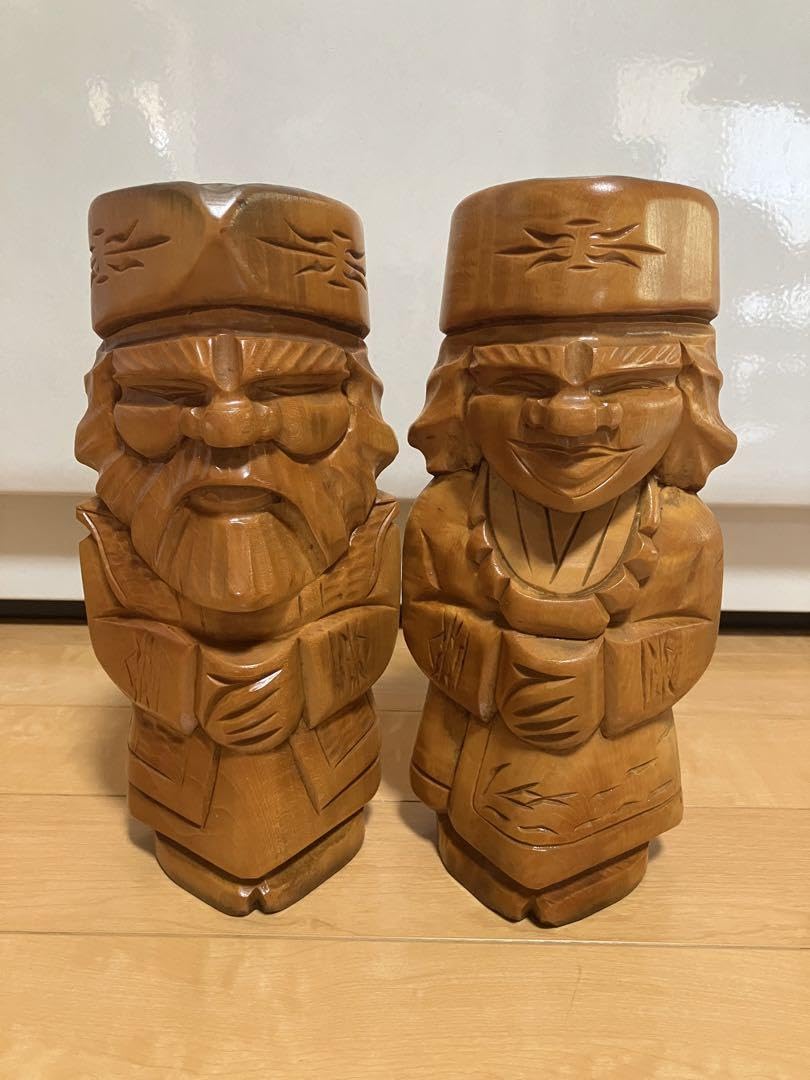 Amazon | ニポポ人形 北海道 アイヌの夫婦 人形 | 人形・ドール | おもちゃ