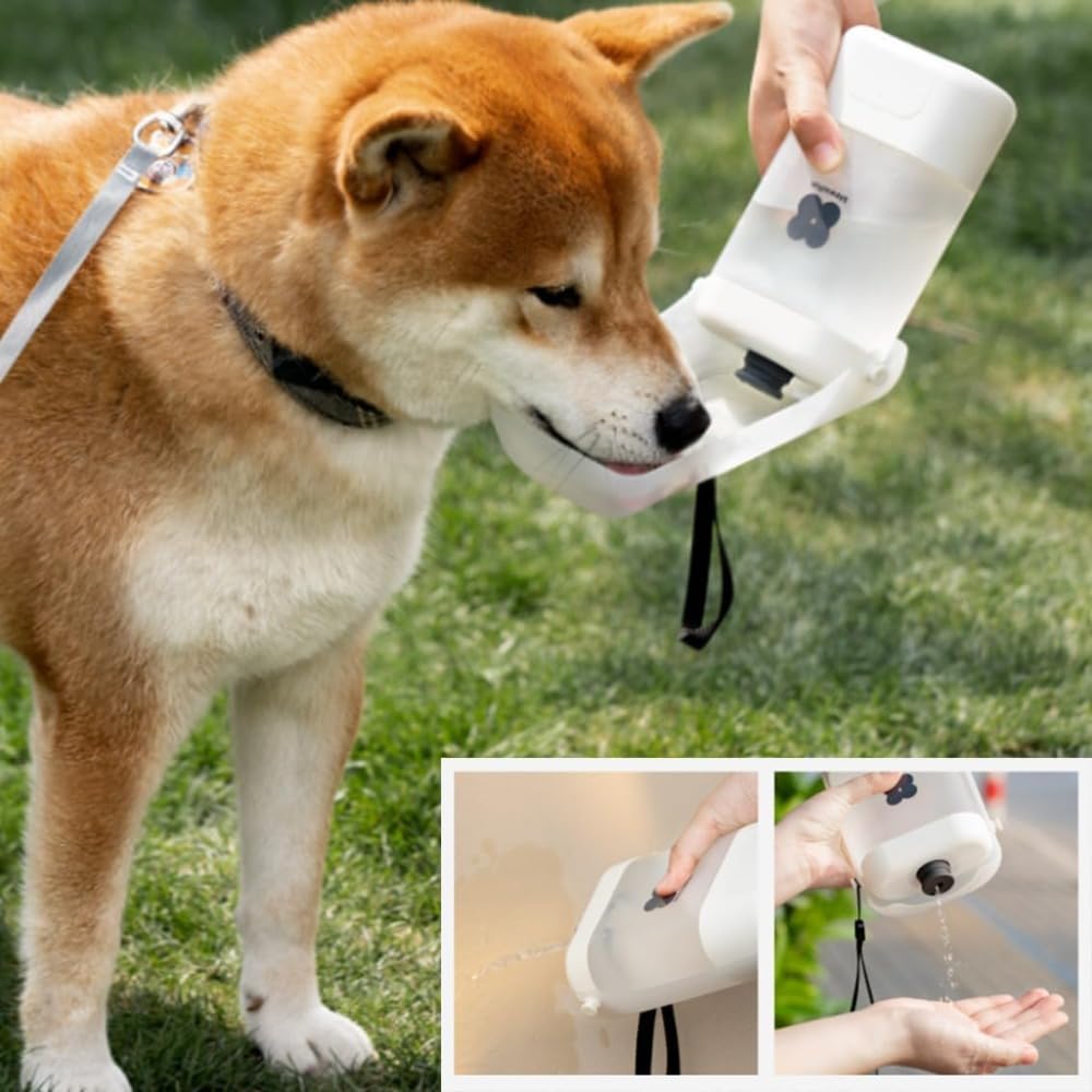 未開封 犬用 水飲み器 給水ペットボトル 給水器 水筒 食皿 おしっこシャワー Amazon | Buccvut 犬用 水飲み器 給水ペットボトル 散歩グッズ