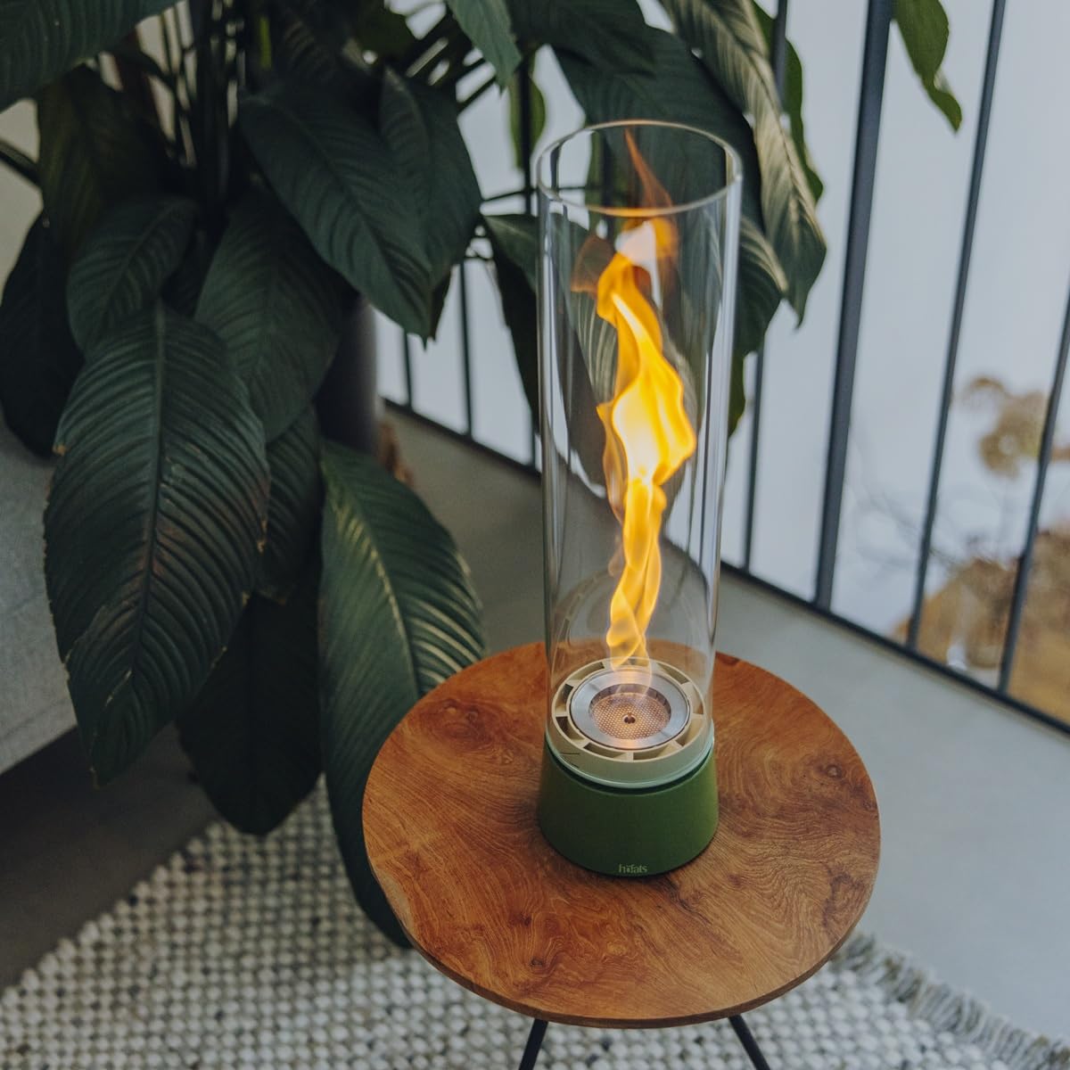höfats - Spin air 1200 Glaszylinder - Ersatzglas für Spin air 1200 Tischfeuer aus hitzebeständigem Borosilikatglas - original Zubehör, Ersatzteil für Spin air 1200 Tischkamin - Ø 12 cm, Höhe 45 cm