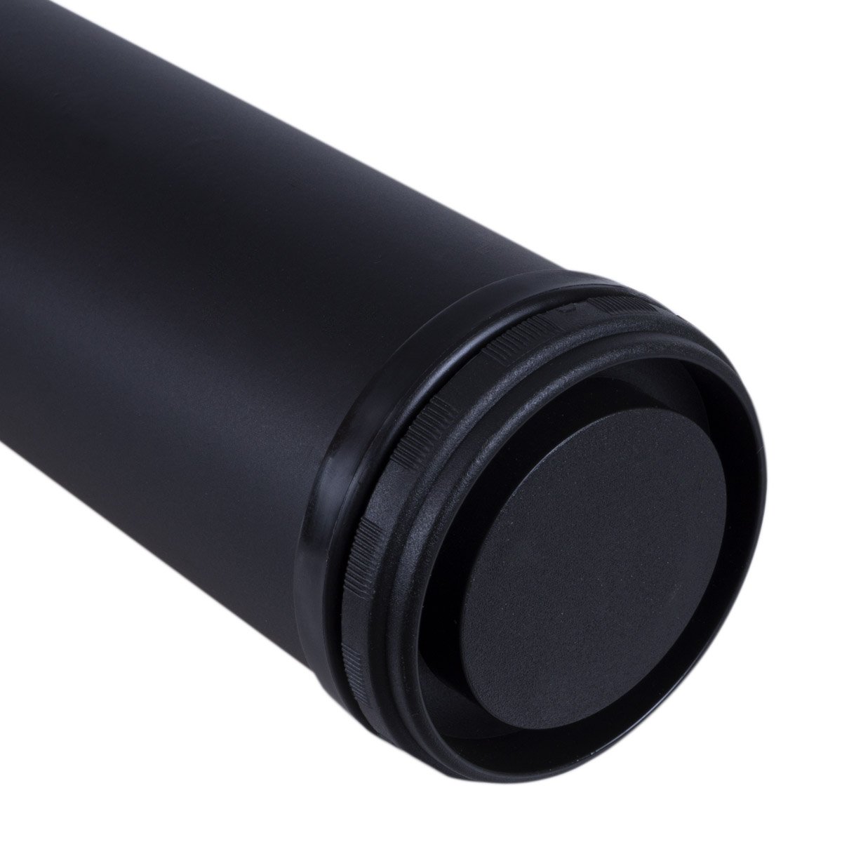 Stahlia 4 x Tischfuß Ø60 mm SCHWARZ MATT Tischbeine Möbelfuß |Höhe 710 mm|höhenverstellbar + 30 mm|inkl. Befestigungsmaterial |Tischfuss Verstellfuß Möbel Fuß Füße |