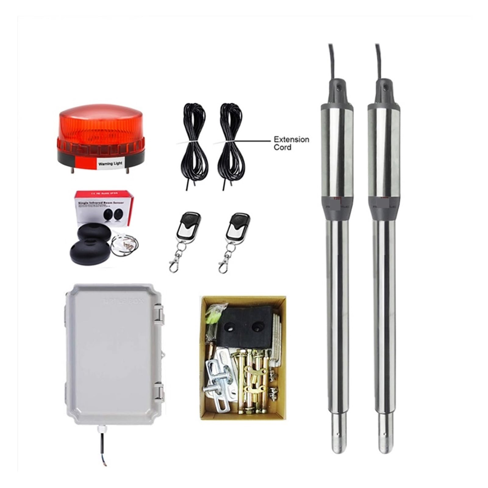 Automatic Door Opening Device Multifunctional Stainless Steel Swing Gate Opener Operator Kits with Optional Accessories Residential, Commercial(L KIT)