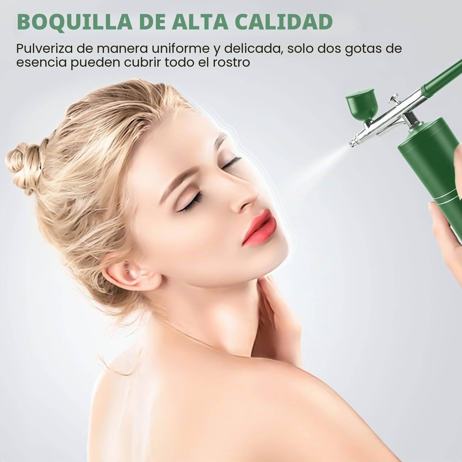 Juego de aerógrafo con compresor, pistola de aerógrafo portátil, kit de aerógrafo recargable, aerógrafo inalámbrico con compresor para diseño de uñas, decoración de pasteles, maquillaje, modelado de