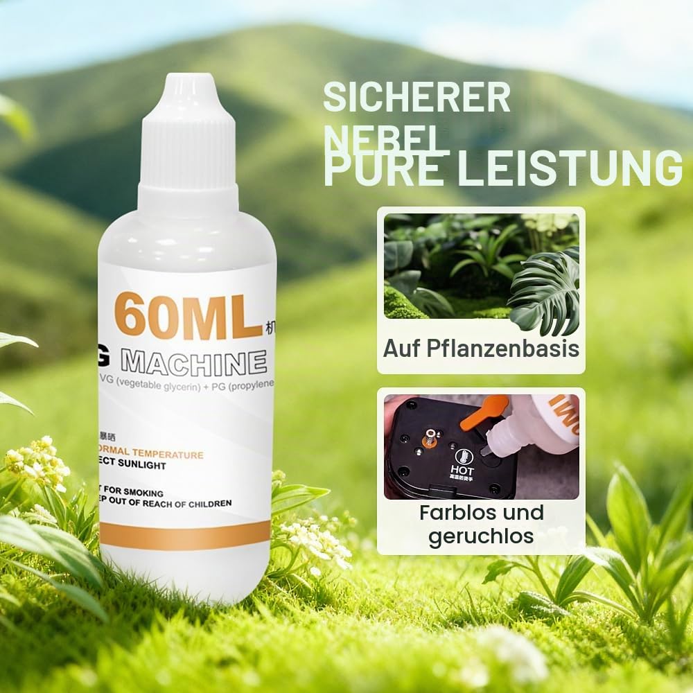 LENSGO Nebelmaschinenflüssigkeit VG + PG 240ml Nebelöl