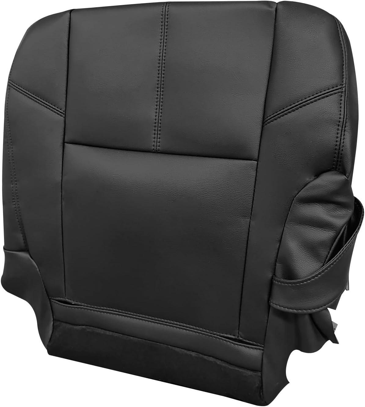 2nd Row Passenger Side Bottom and Top Lean Back Seat Cover Replacement Fits for Chevy Silverado Tahoe Suburban Avalanche GMC Sierra Yukon 2007-2014 Black