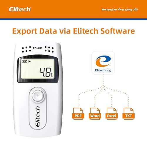 Miniatura 9 de Elitech RC4Grabadora registradora de datos de temperatura con sensor externo de temperatura