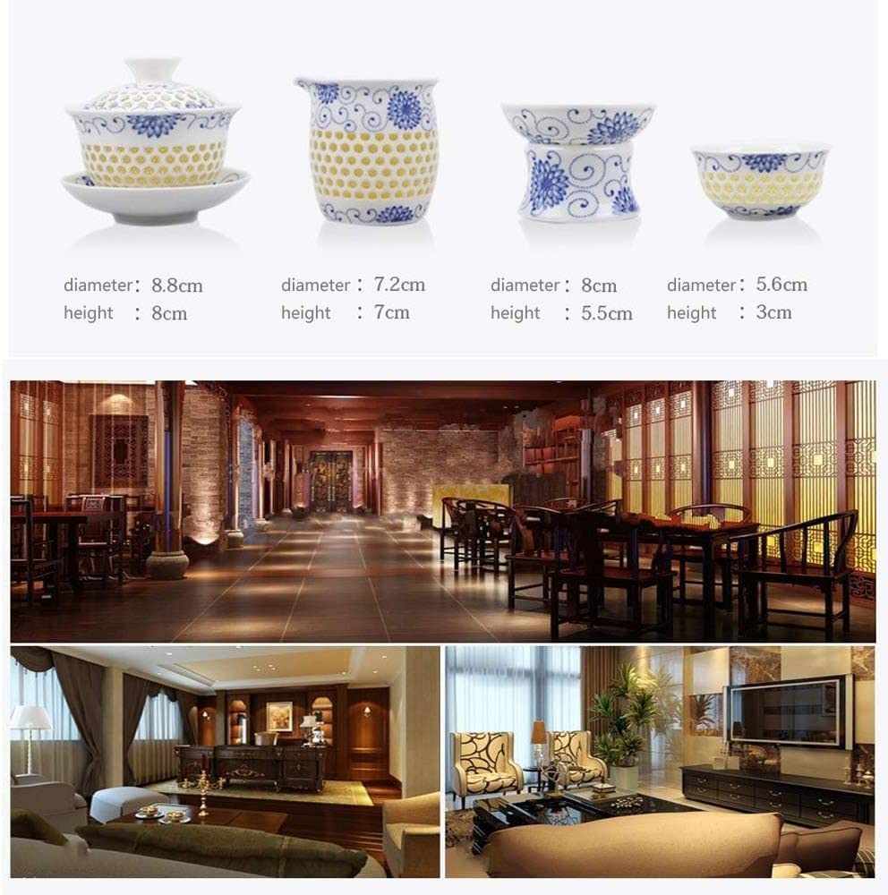 Zestaw Do Herbaty Chiński Zestaw Do Herbaty Ceramicznych Filiżanek 9 Sztuk Z Czajnikiem, Może Być Używany Rodzinnej Popołudniowej Akcesoria Kuchenne(A)