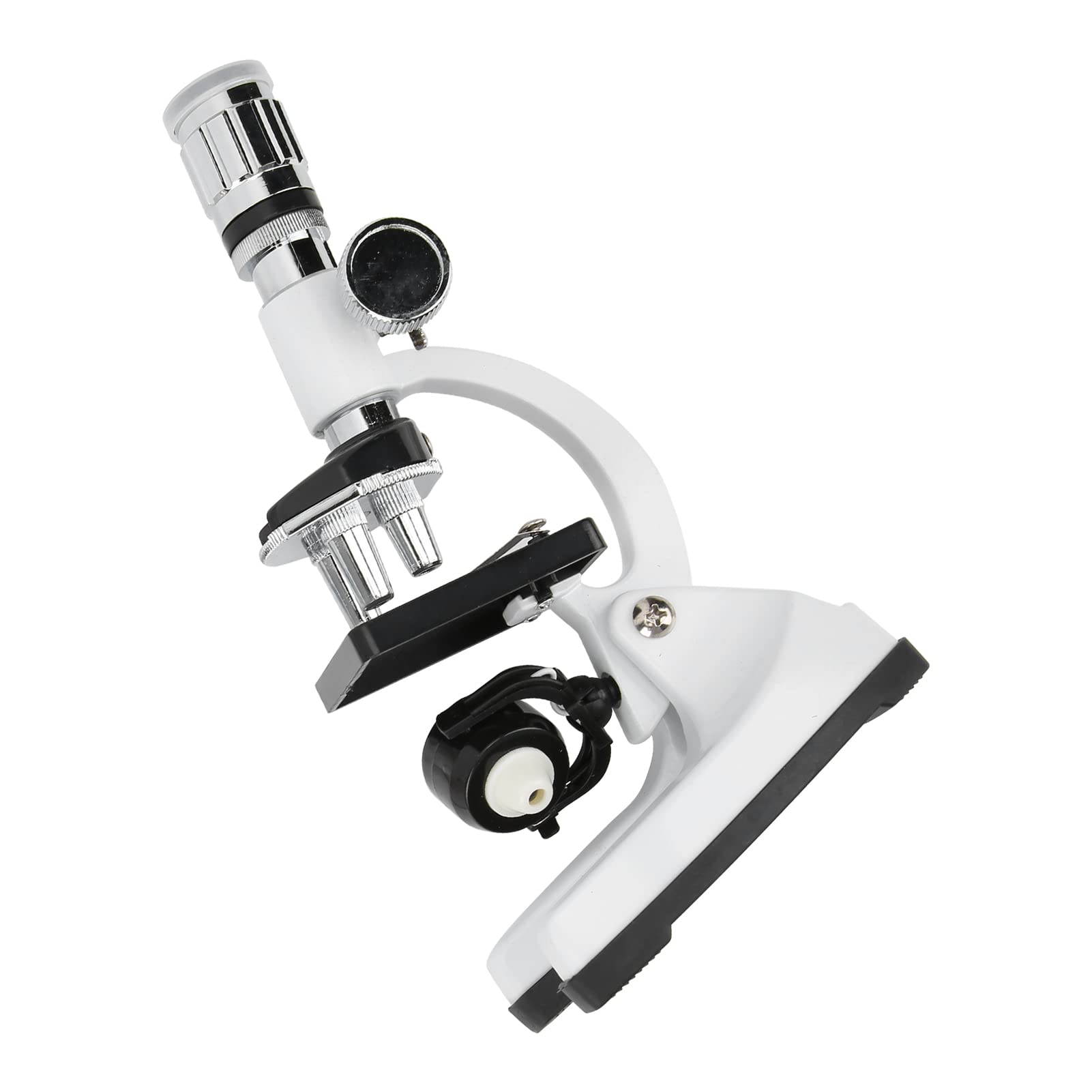 Kit di microscopio HD 1200X per bambini, educazione scientifica, giocattolo per microscopio per principianti, interamente in metallo con lente in vetro ottico