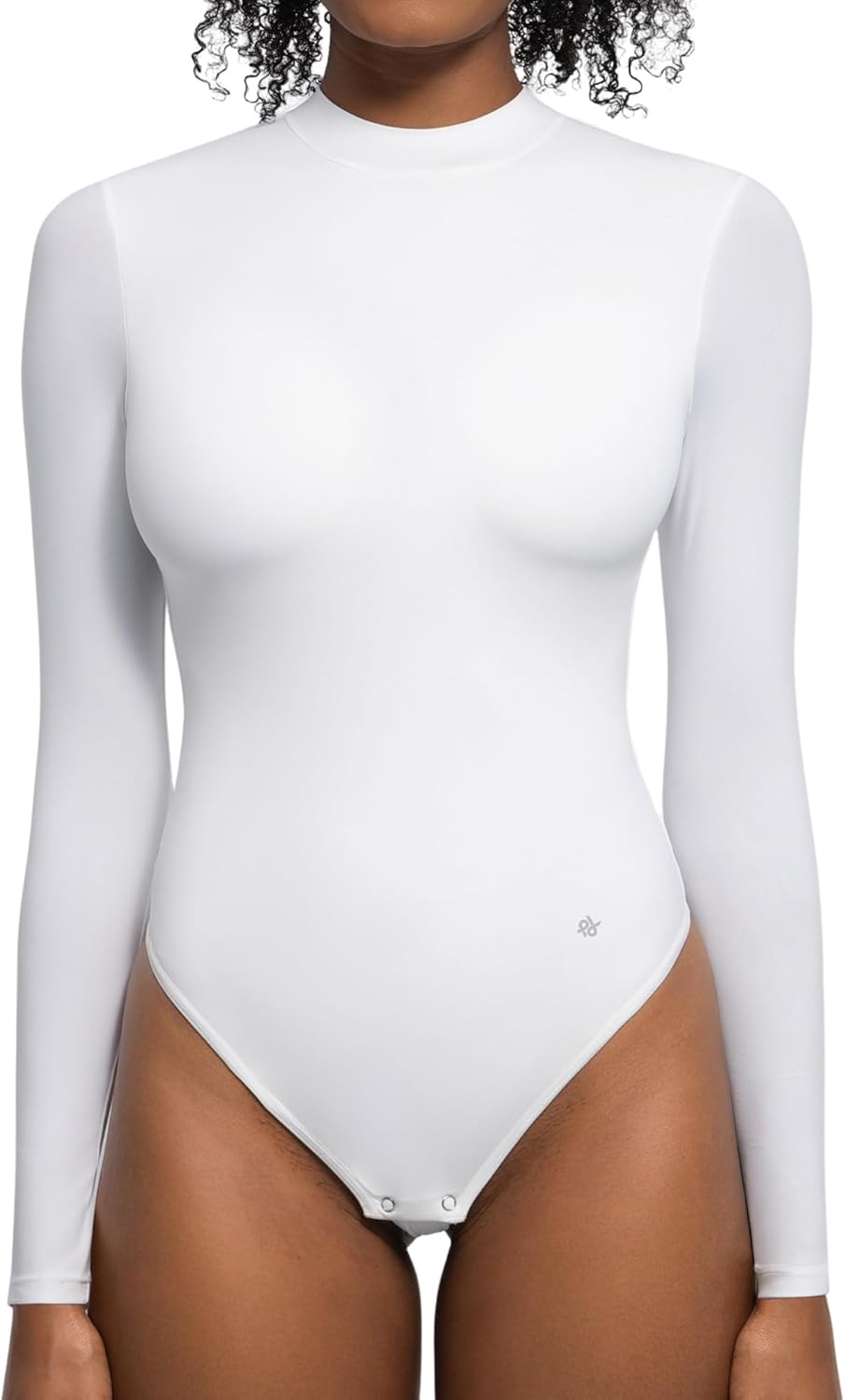 Popilush Shapewear Bodysuit Tummy Control Turtle Neck Body Shaper Seamless Long Sleeve Tank Tops Thong Body Suits