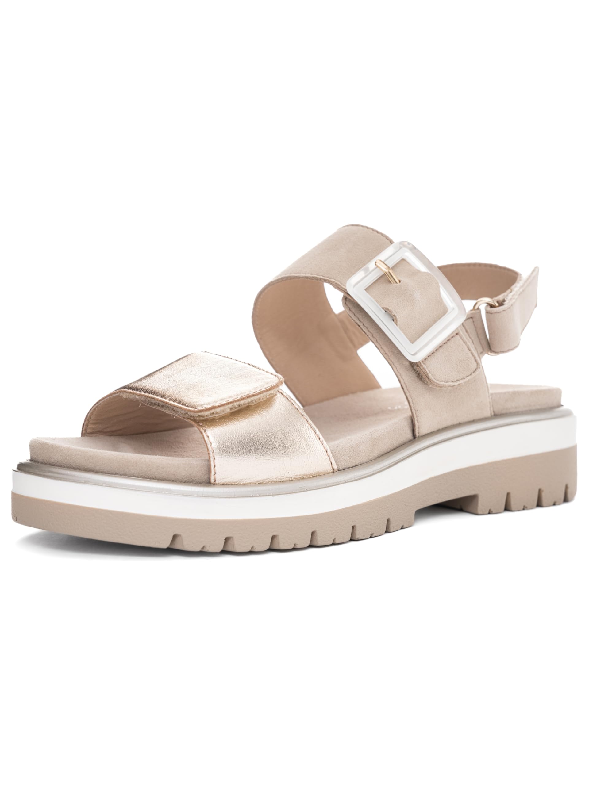 ARA Malaga Women's Sandal, Sand, 39 EU