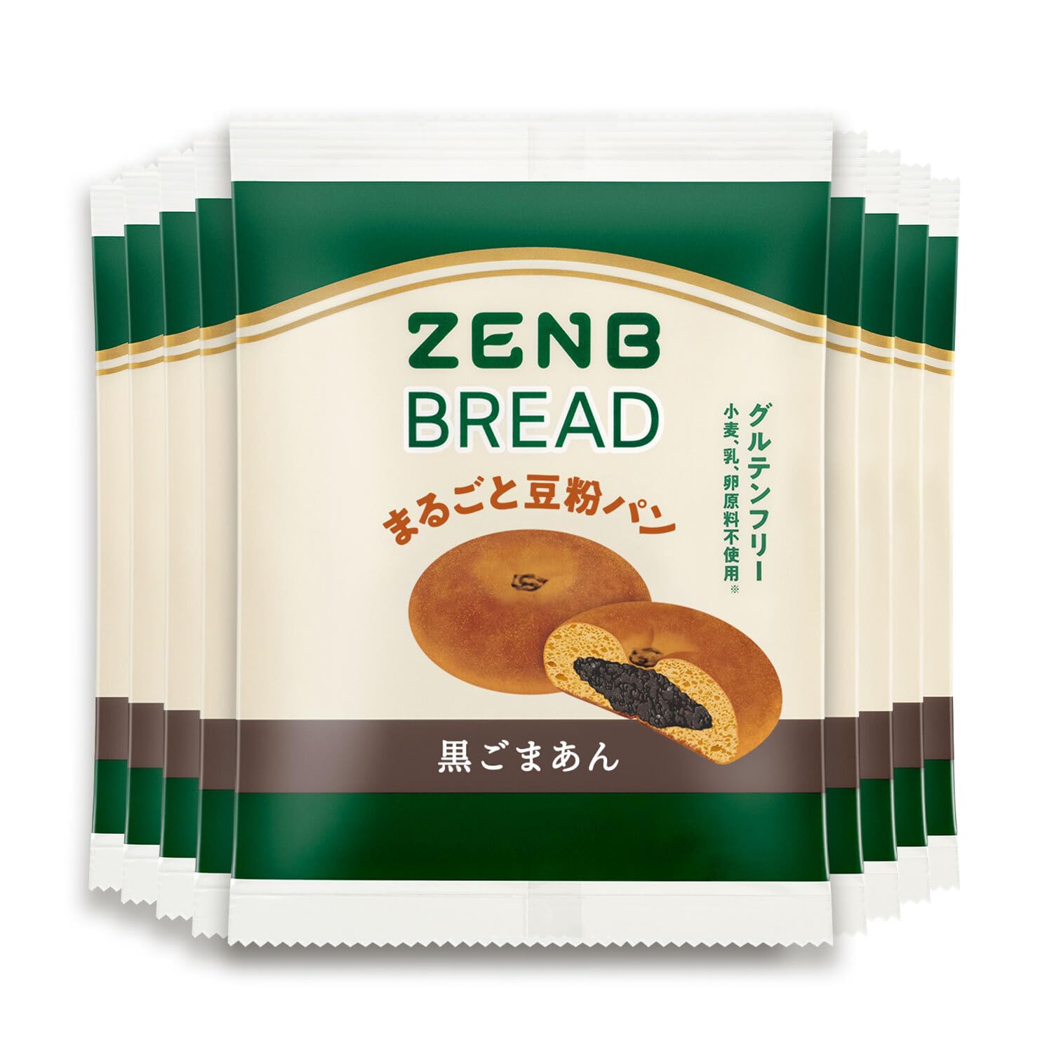 Amazon.co.jp: 【糖質オフの豆粉パン】ZENB ゼンブ ブレッド 黒ごまあ