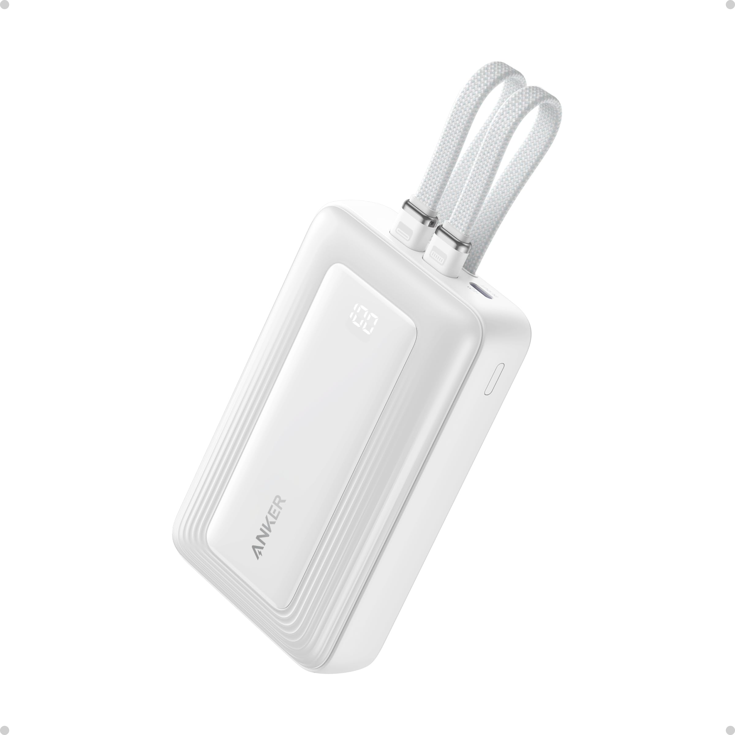 Anker Power Bank 20000mAh 87W USB-C　ホワイト Anker Power Bank (20000mAh, 87W, Built-In USB-C ケーブル