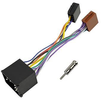 Radio Harness for BMW Stereo Wiring Harness Compatible with BMW 3 5 7 E30 E36 E46 E34 E39 Z3 Z8 Car Antenna Wire Adapter
