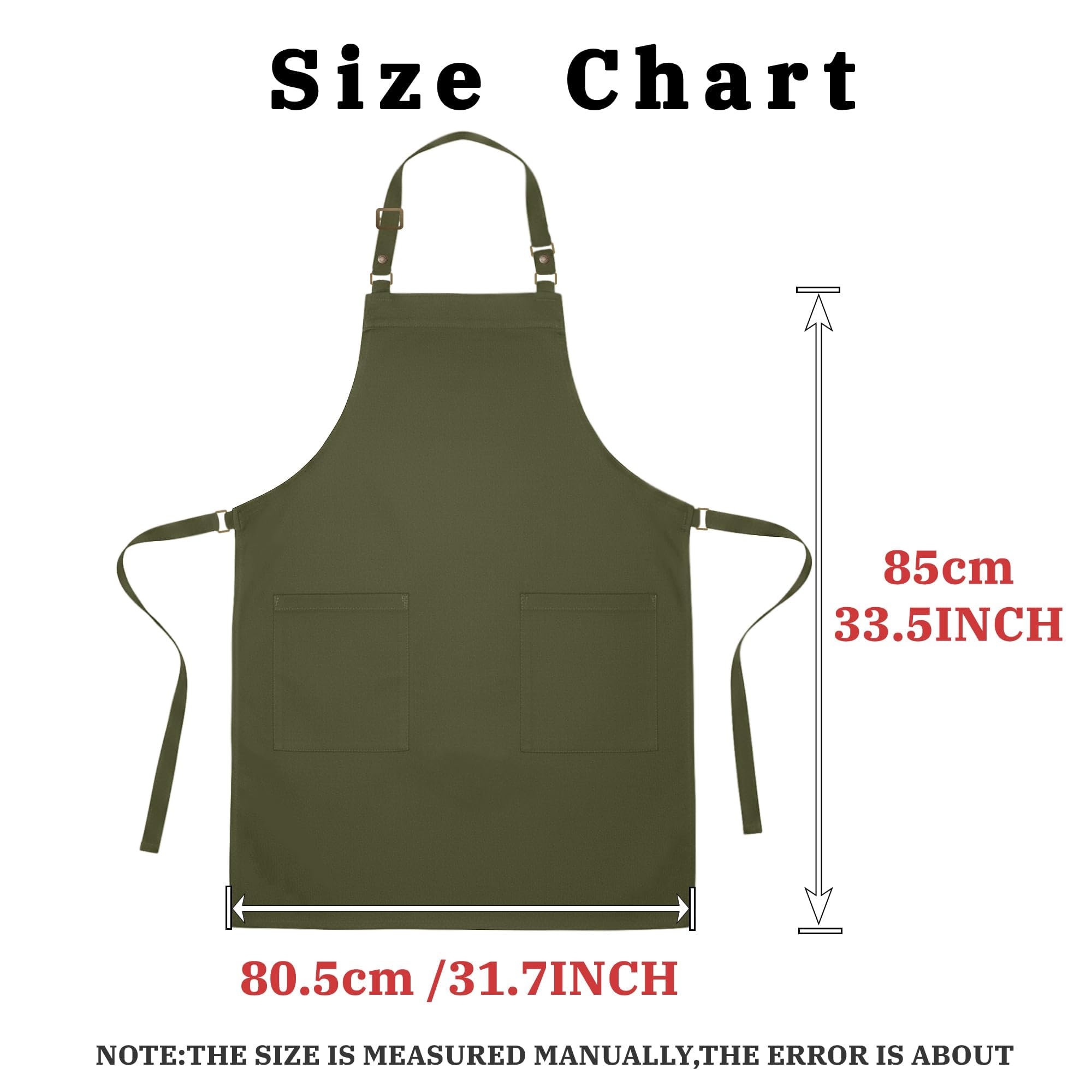 Grembiule da cucina regolabile con tasche, resistente, impermeabile, grembiuli professionali per uomo e donna, 4251GB