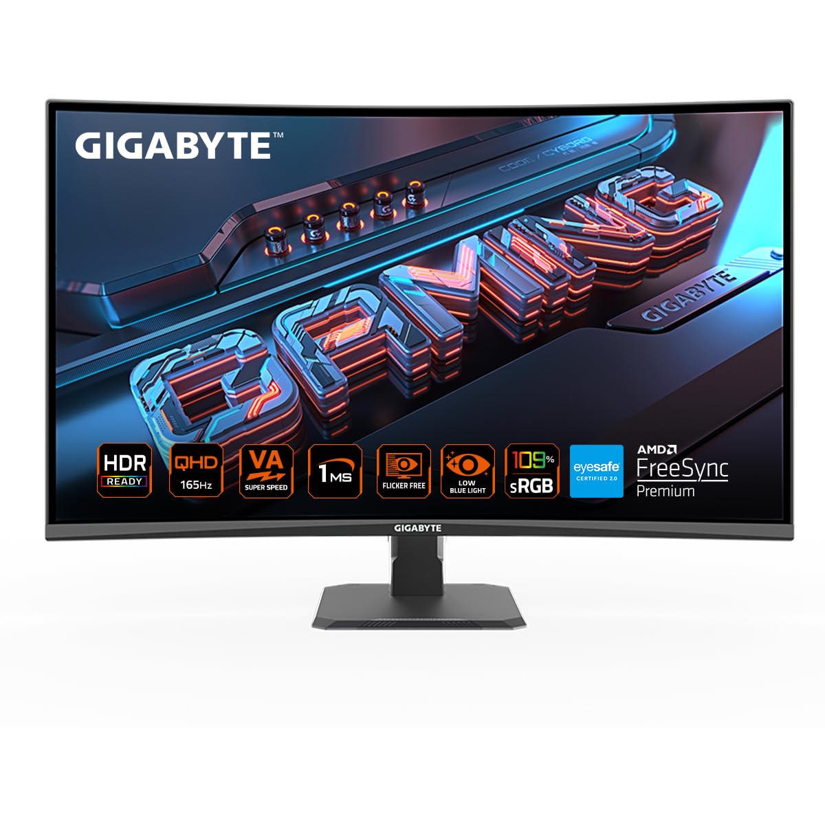 GIGABYTE Gs32Qc 31.5" Va 1500R (Curved), 2560 X 1440 (Qhd), 165Hz/170Hz (Od), 78% Dci-P3 109% Srgb, 1Ms Mprt, Freesync Premium, HDR 10, 32 Inch (B0D2ZWJSK9) Amazon Price History, Amazon Price Tracker