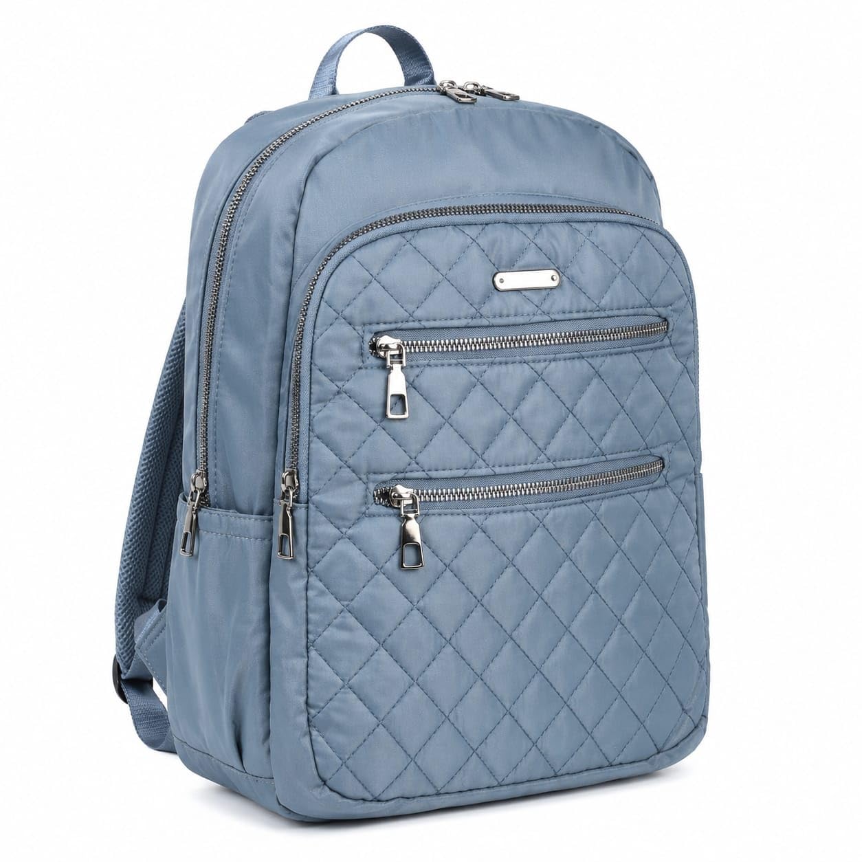 ightweight Quilted Backpack for Women | Water-Resistant Travel Laptop Backpack | Multi Pocket College Office School Bag with Adjustable Shoulder Straps-image-15