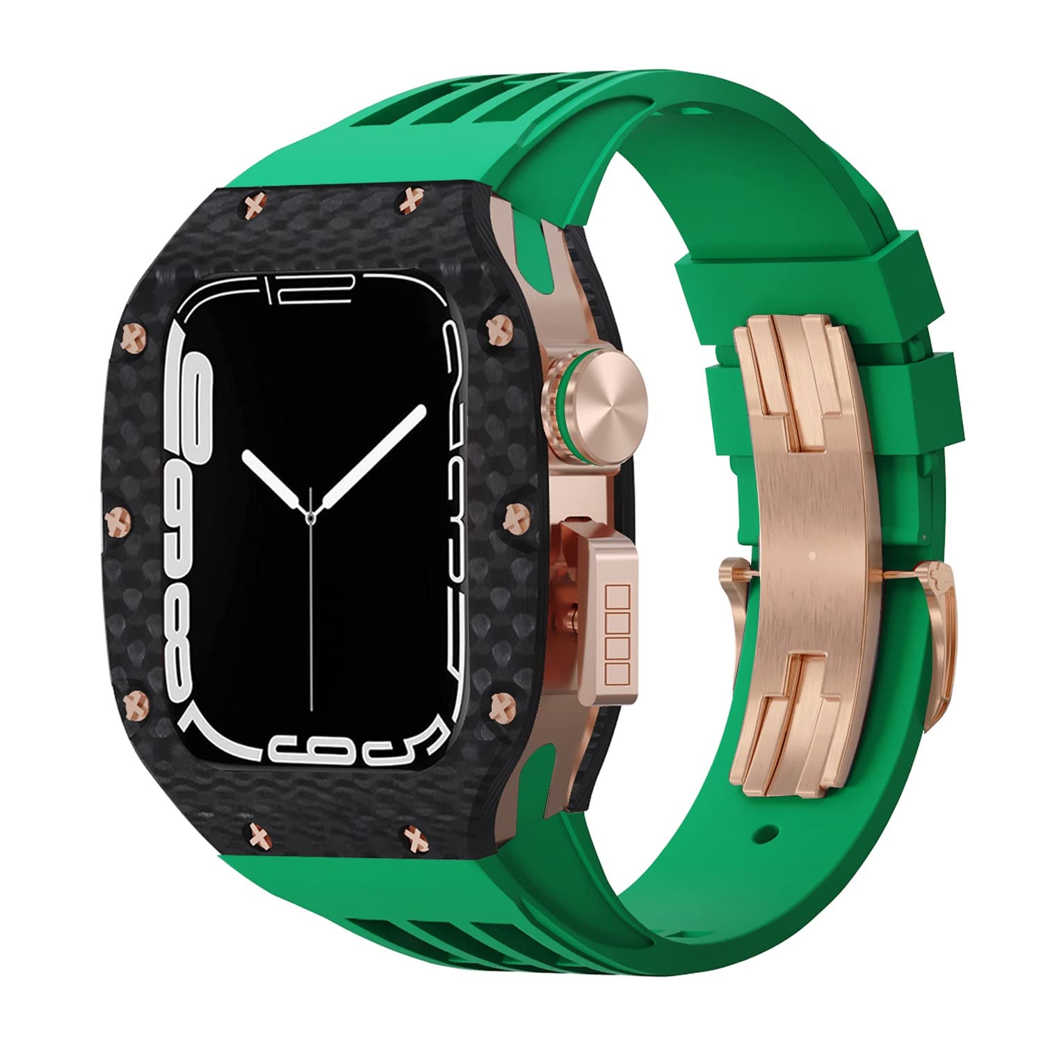 Kit modification Apple Watch carbone pour protéger montre rayures - 8
