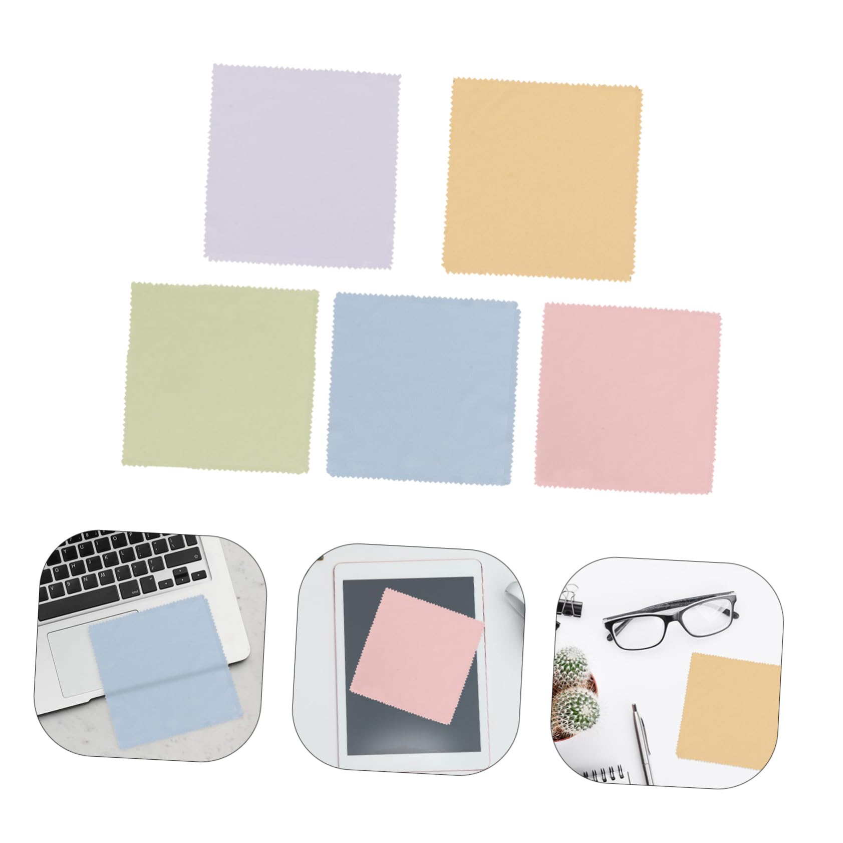 Beavorty 250 Pcs Lunettes Tissu Chiffon De Nettoyage Pour Lunettes Lunettes Lingettes De Nettoyage Lunettes Chiffon De Nettoyage Lunettes Fibre Tissu Pour Lunettes Lunettes