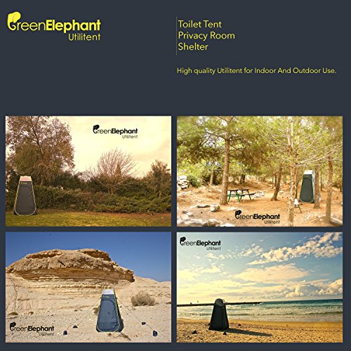 Green Elephant Pop Up Utilitent – Privacy Portable Camping, Biking, Toilet, Shower, Beach and Changing Room Extra Tall, Spacious Tent Shelter.