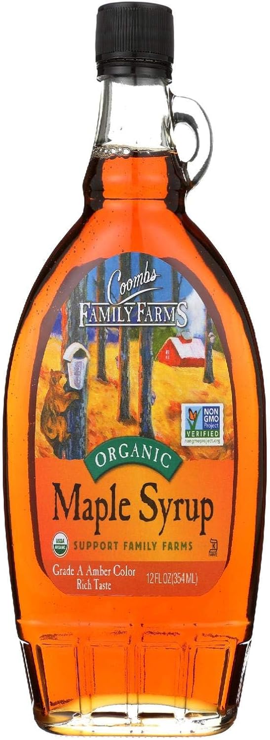Organic Maple Dark Amber Syrup 12 Ounces (Case of 12)