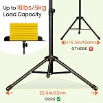 CAHAYA Support pour partitions Portable : 2 en 1 Support musical & Support de livre de bureau avec sac de transport pliable pour partition Guitare Saxophone Ukulele