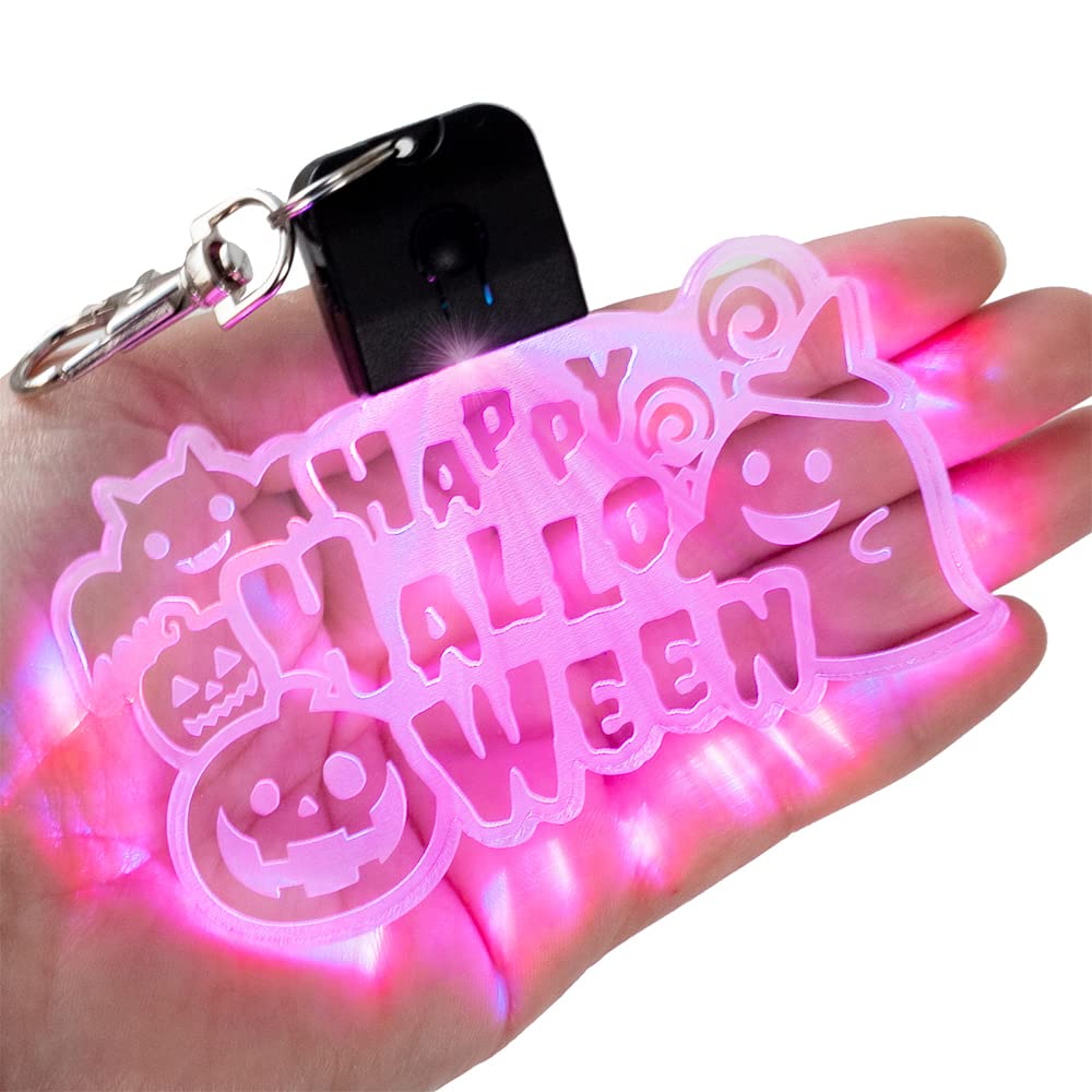 Amazon.co.jp: 光る ハロウィン キーホルダー LED 充電式