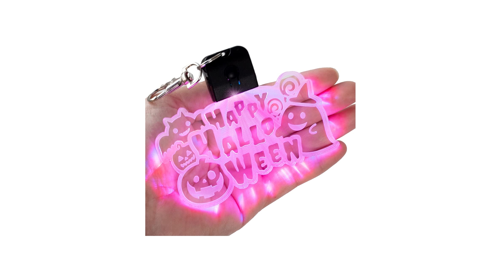 Amazon.co.jp: 光る ハロウィン キーホルダー LED 充電式