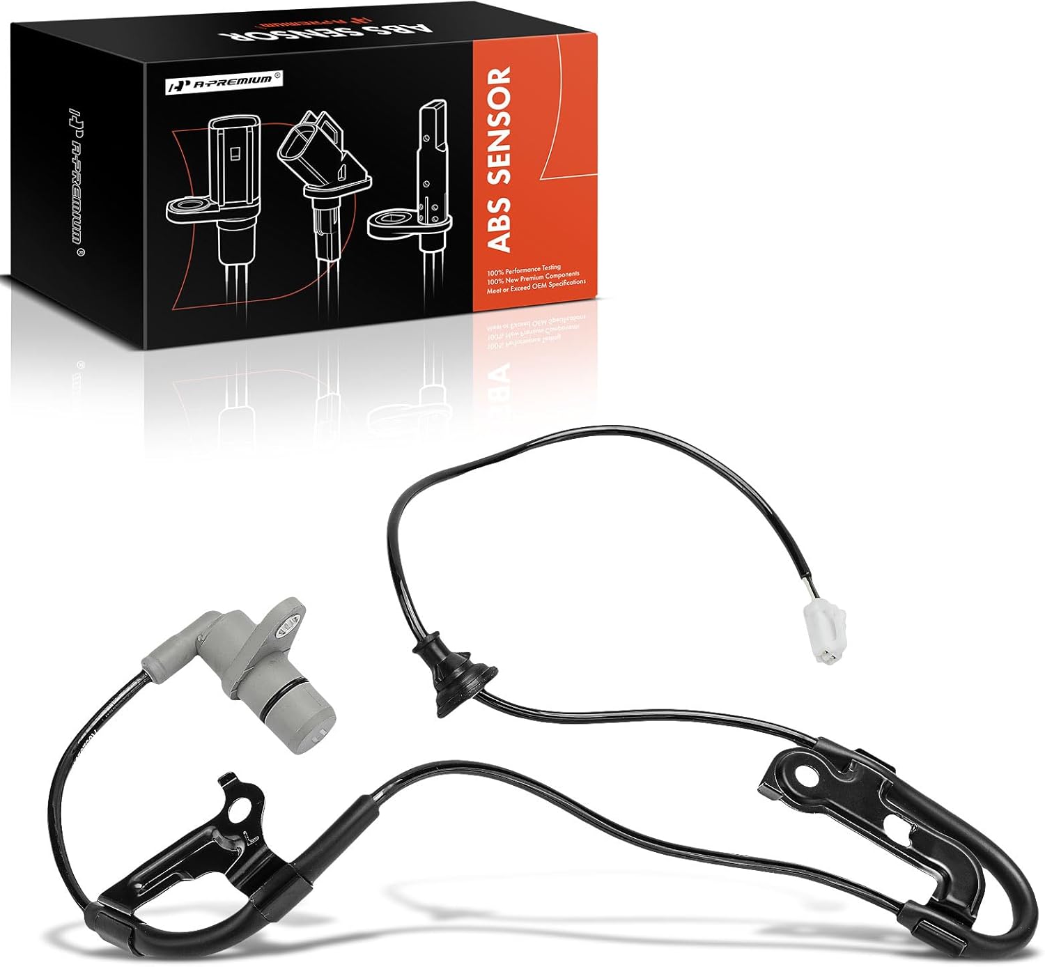 A-Premium ABS Wheel Speed Sensor Compatible with Lexus & Toyota Models - ES300 1992-2001, Avalon 1995-2004, Camry 1992-2001, Solara 1999-2003 - Rear Left Driver Side, Replace# 89546-33020, 89546-32030