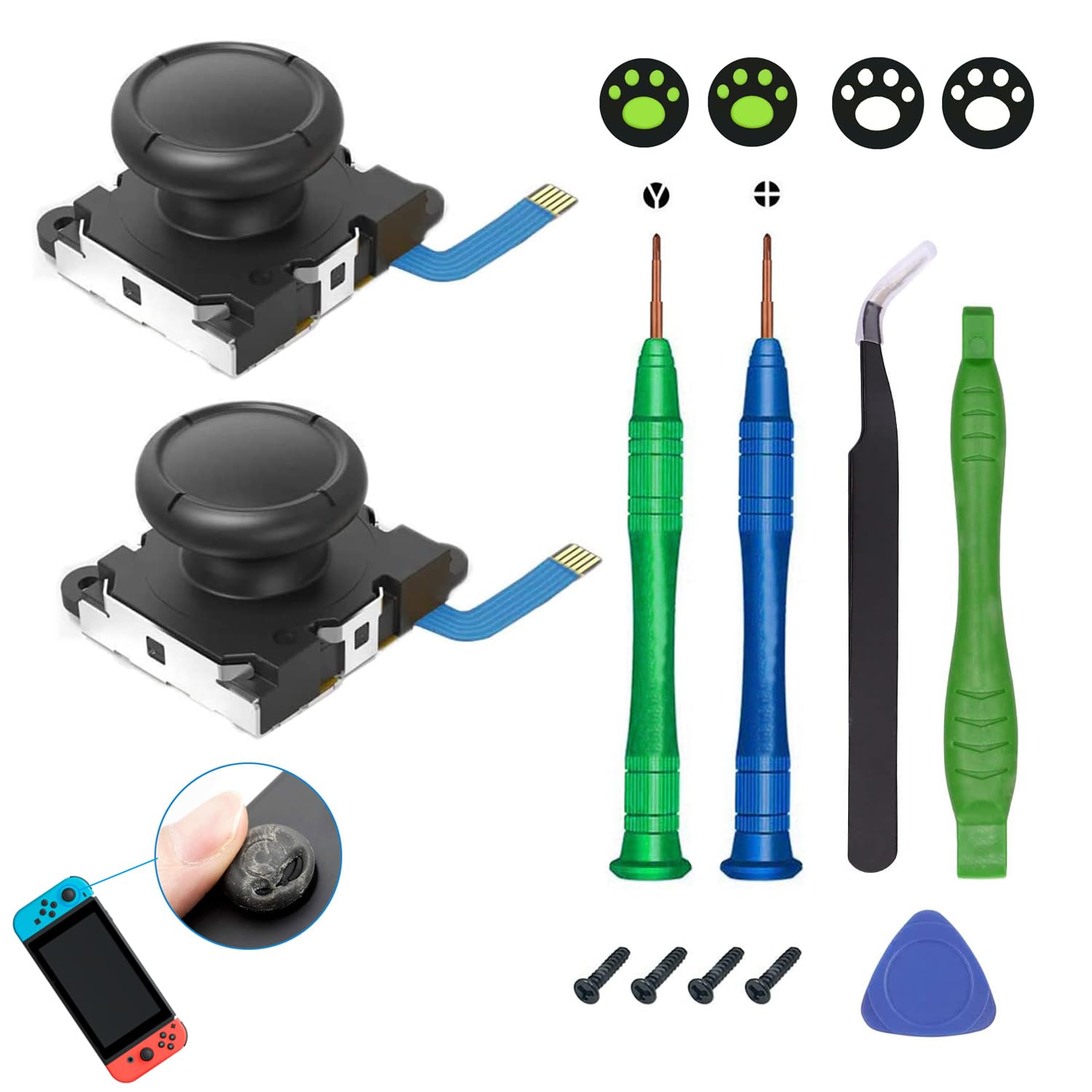 スイッチジャンク品、本体、コントローラー修理パーツなど Amazon.co.jp: L'QECTED製 switch コントローラー 修理キット NS