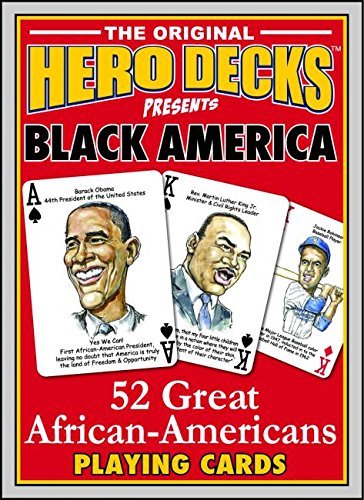 Black America 52 Great African Americans Hero Deck Playing Cards